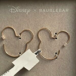 Mickey Mouse gold earrings